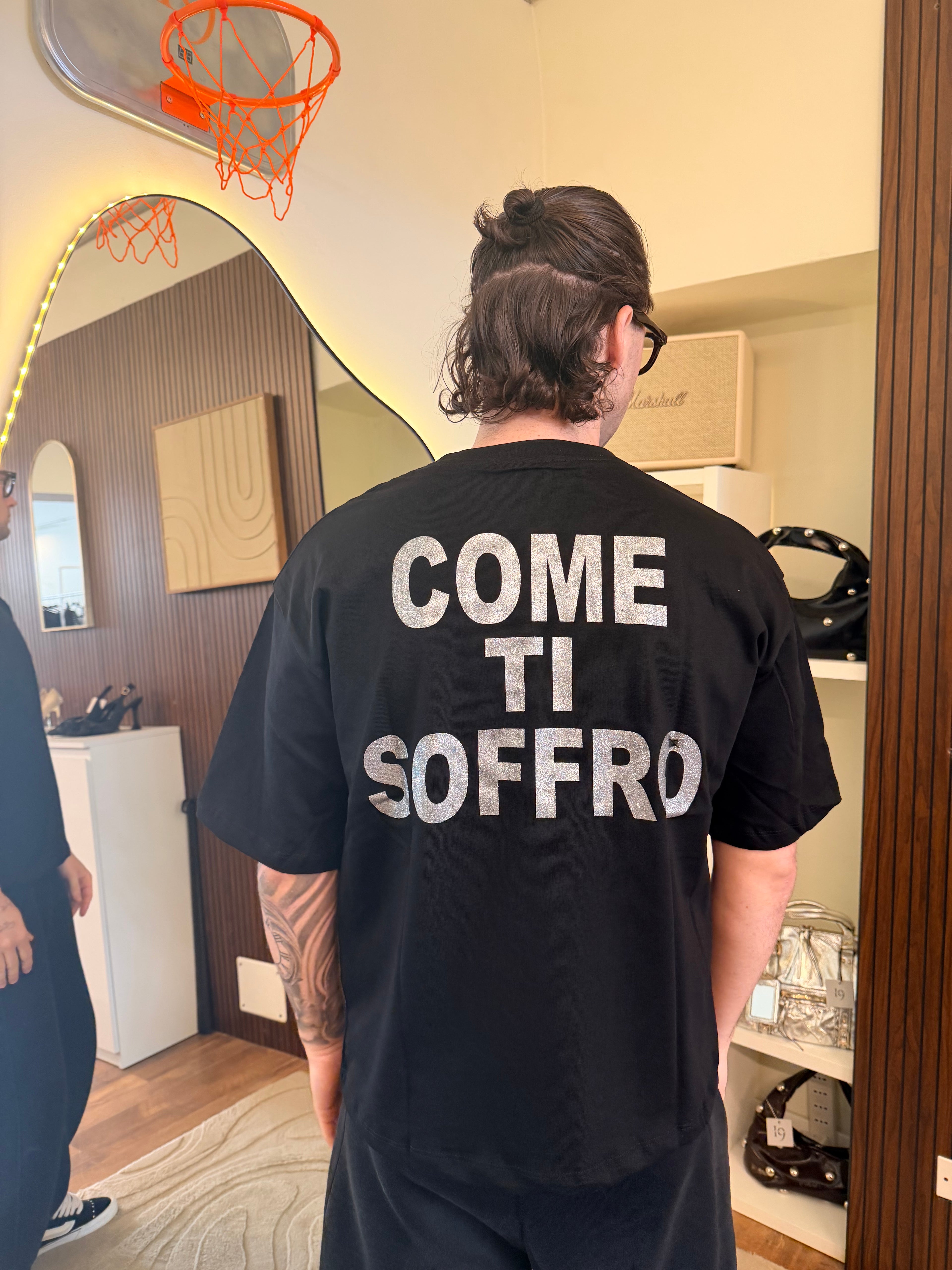 T-shirt Come Ti Soffro nera