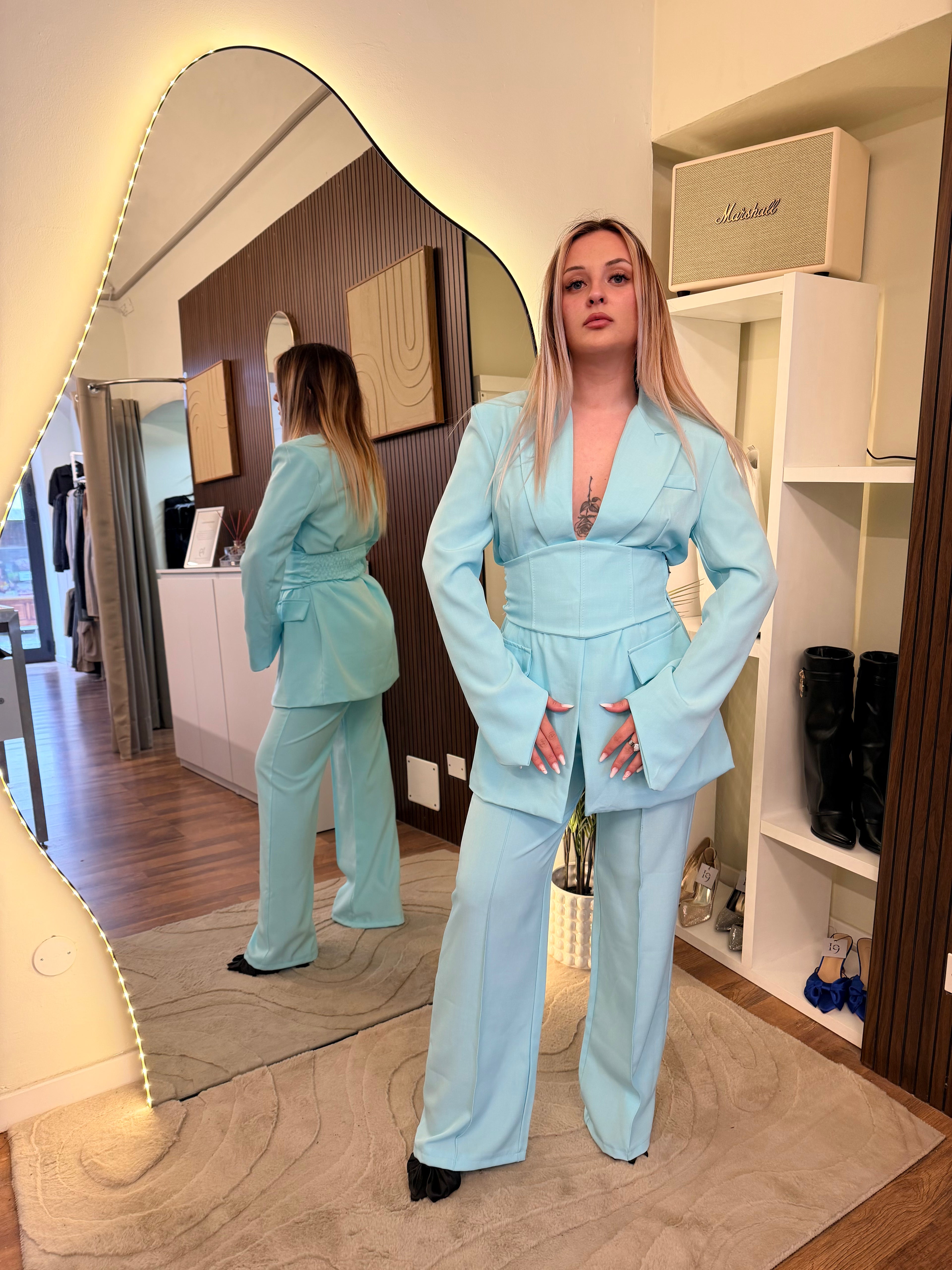 Tailleur Luna azzurro