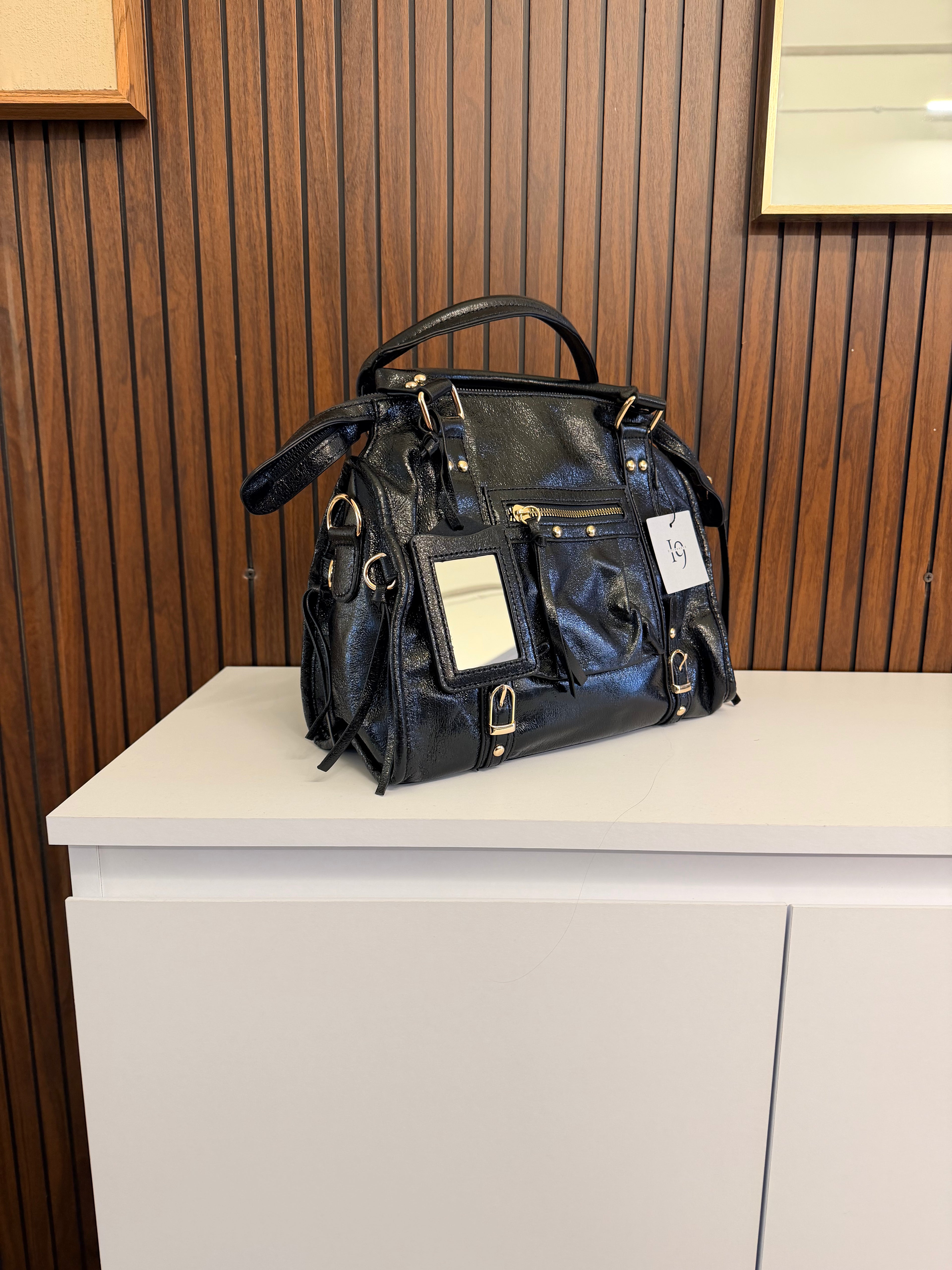 Borsa Mirror nera