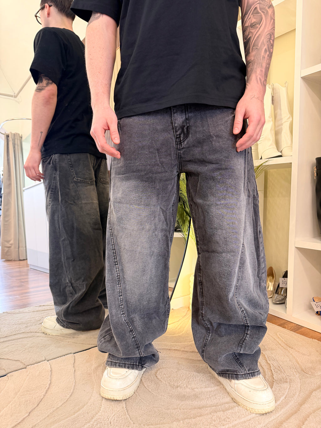 Jeans baggy nero