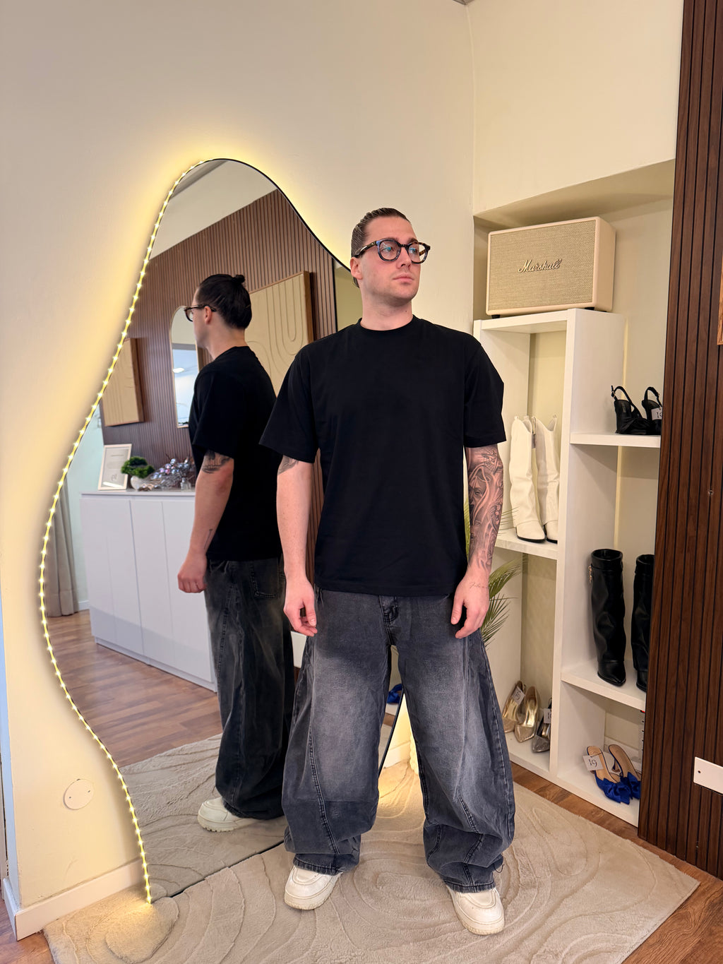 Jeans baggy nero