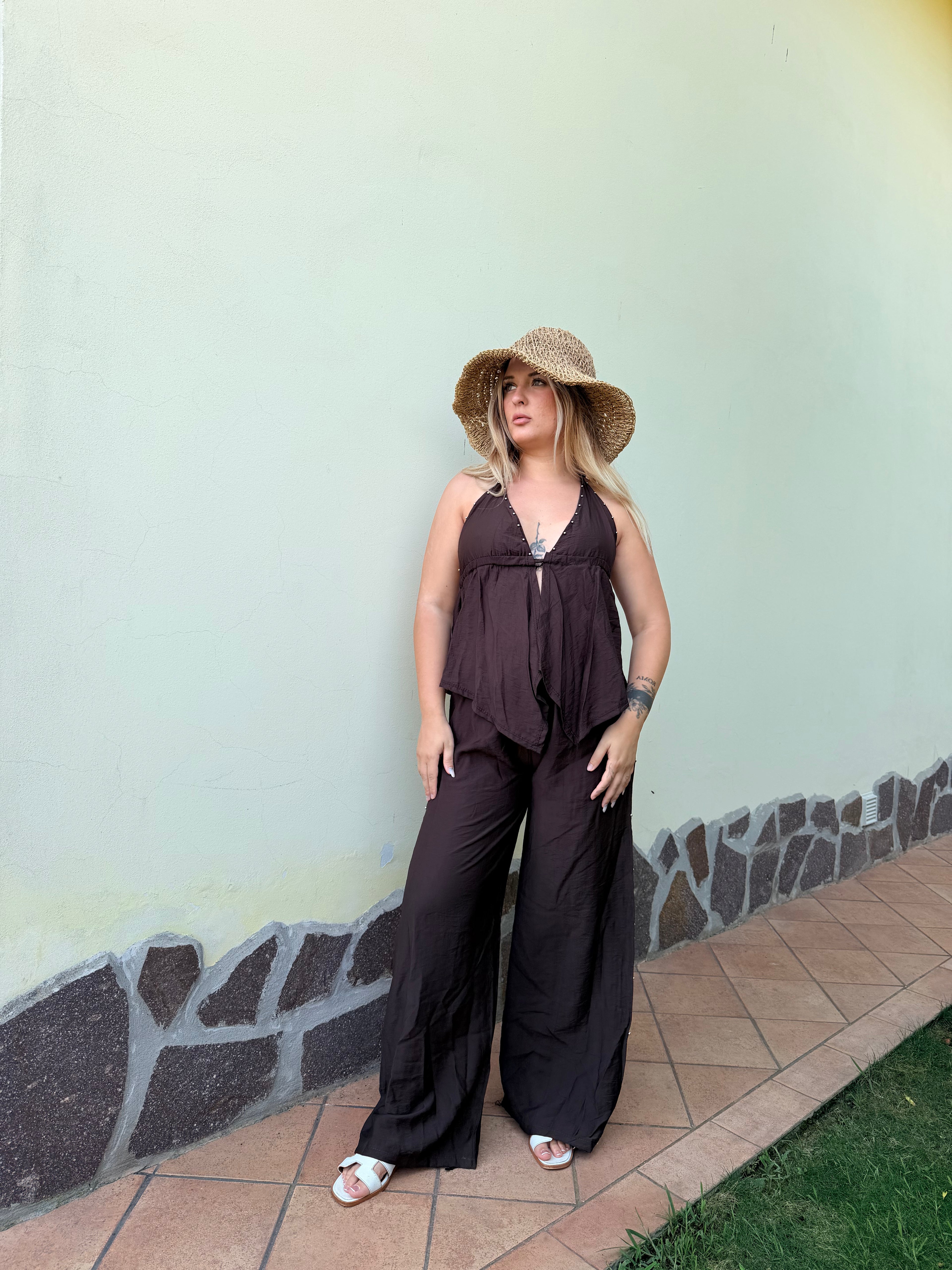 Completo Lisa marrone