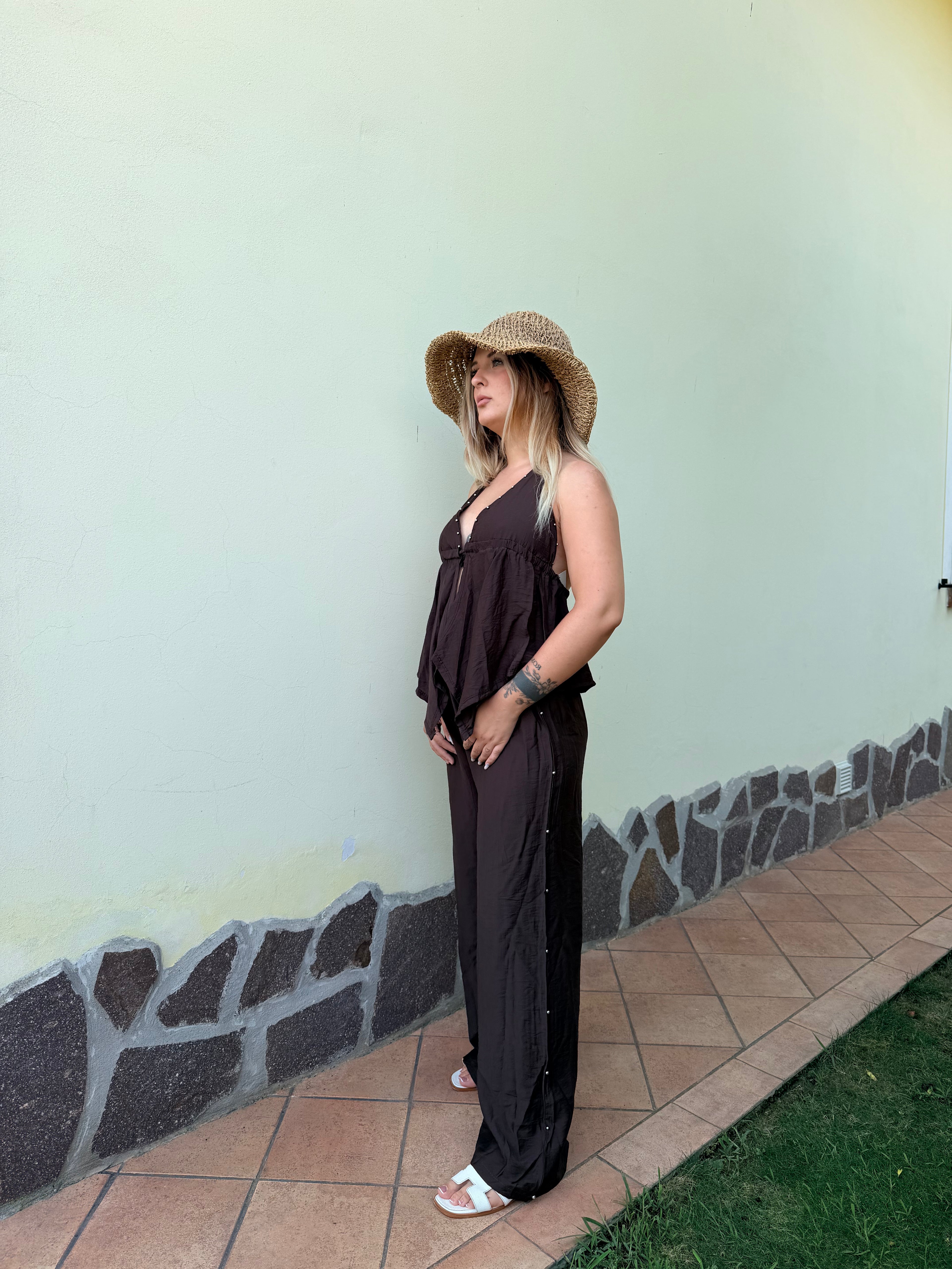Completo Lisa marrone