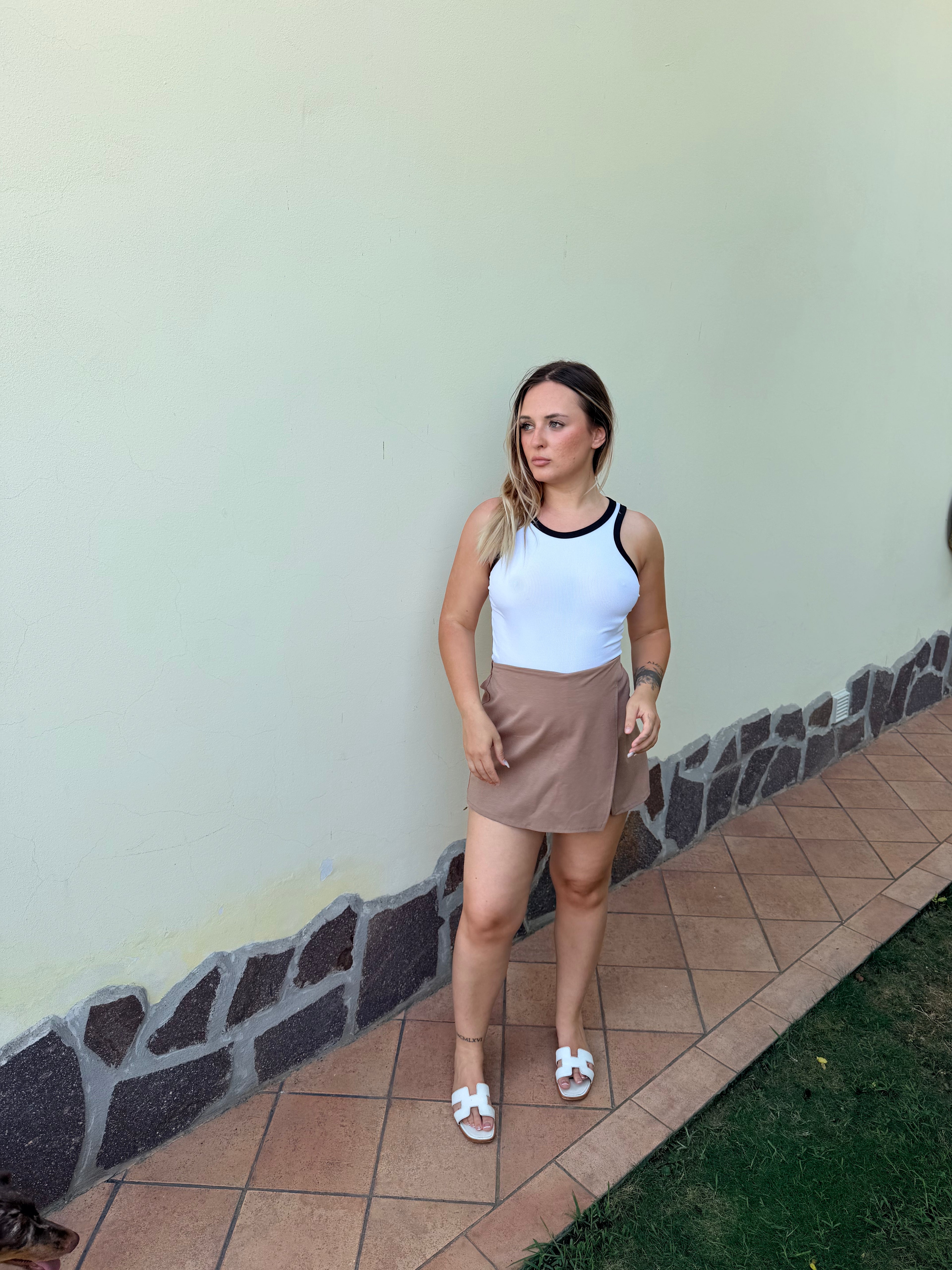 Gonna Fuerte beige