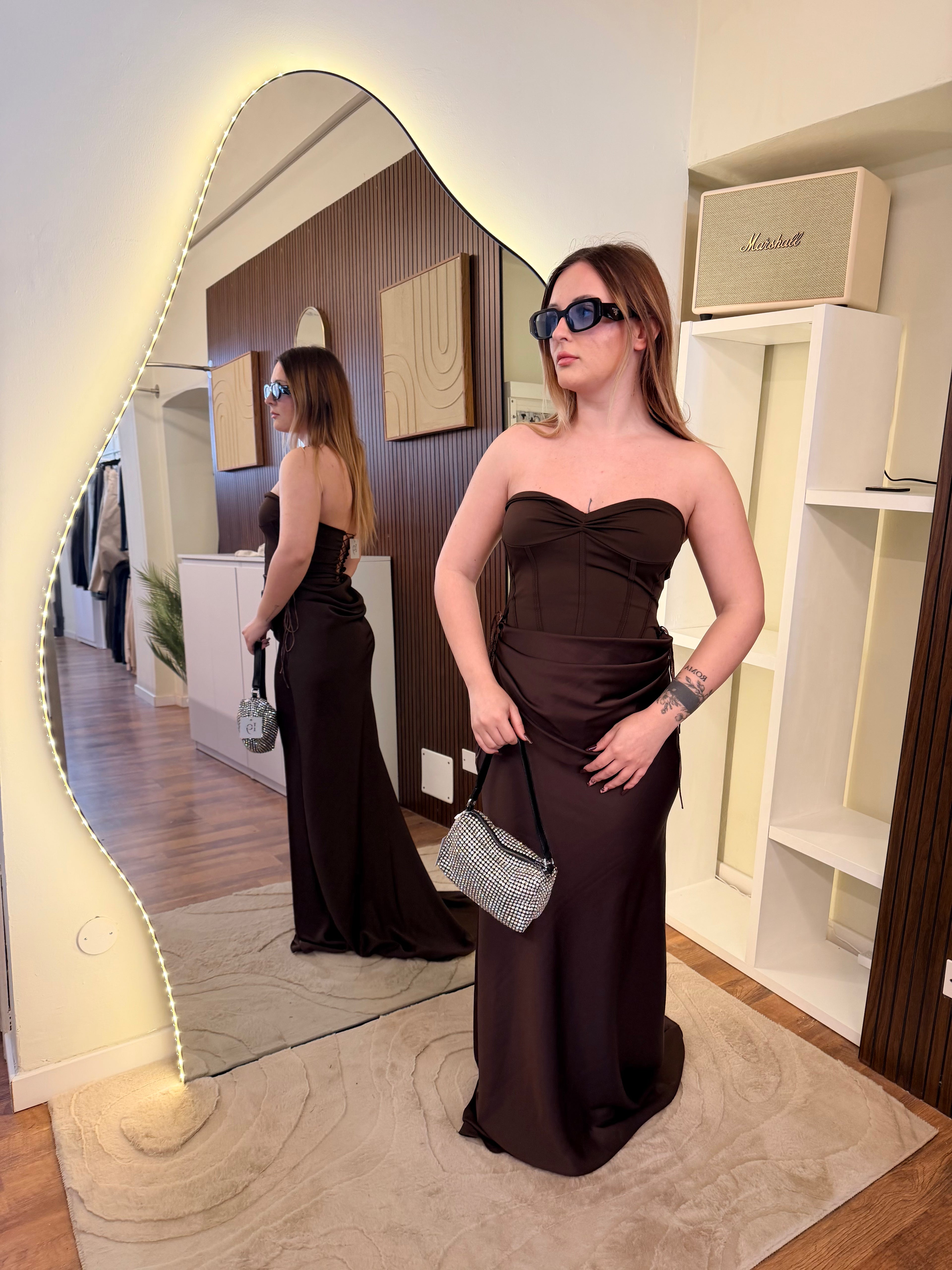 Vestito Ashley marrone