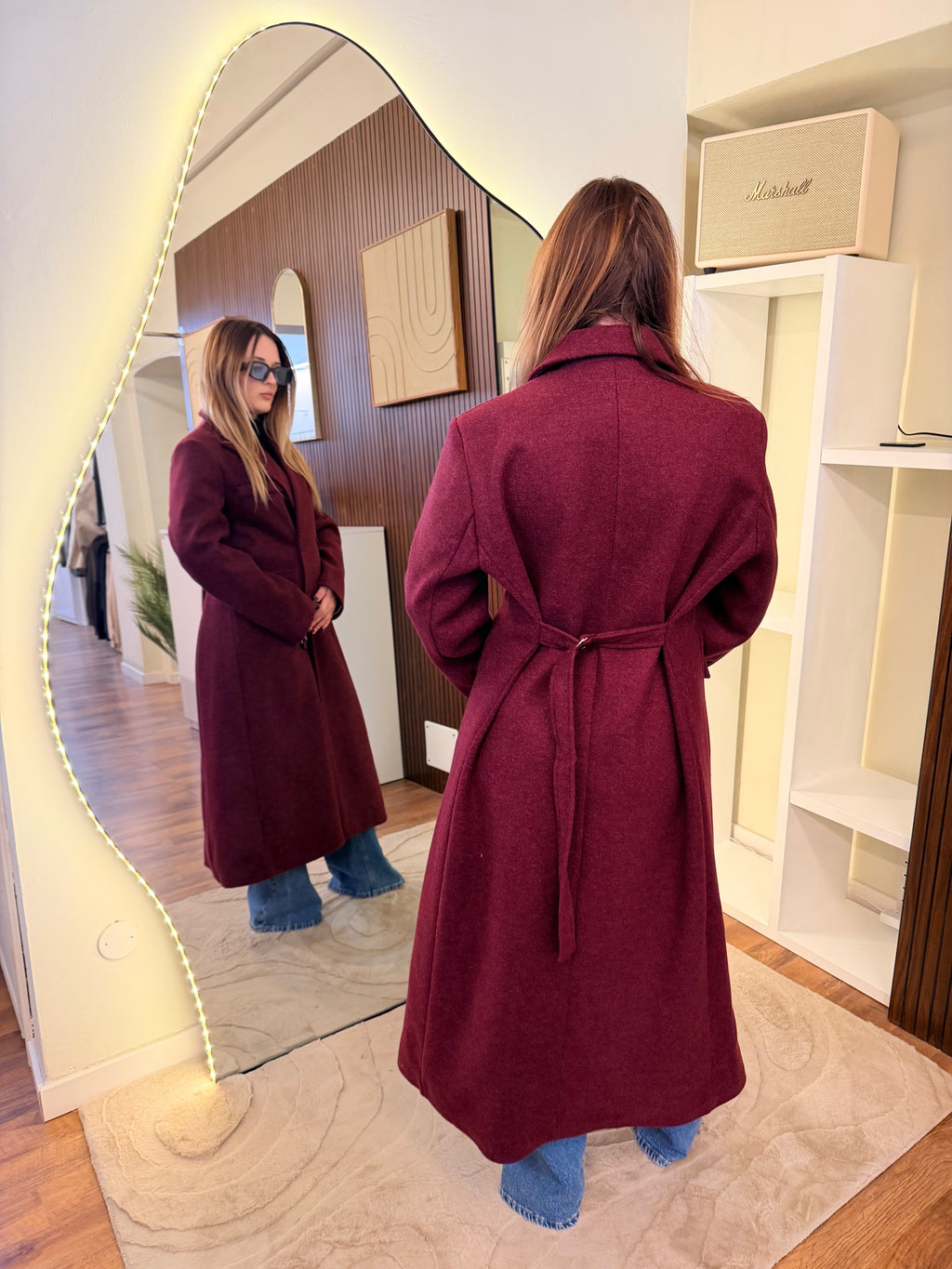 Cappotto Delia bordeaux