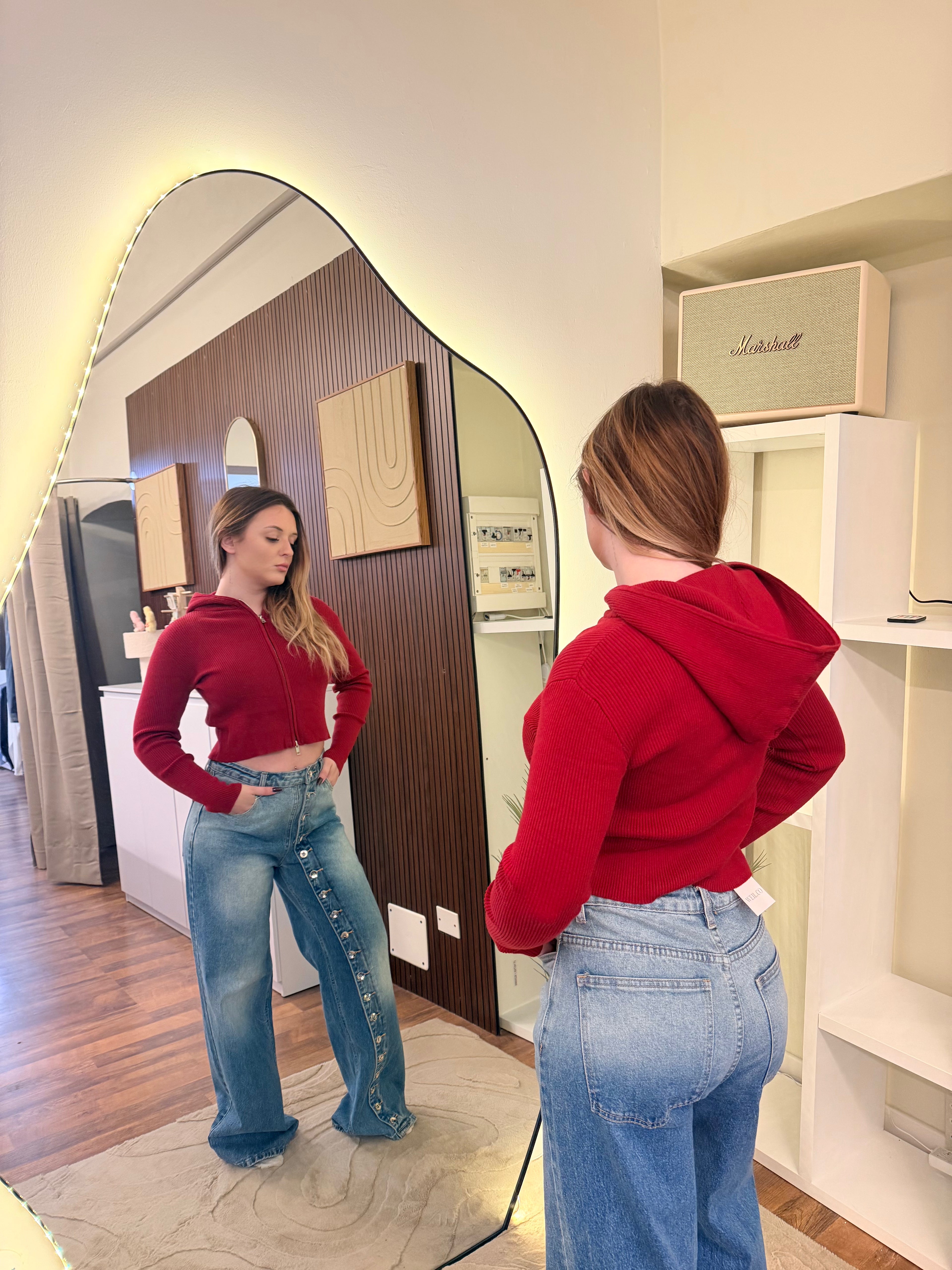 Felpa Kim rossa