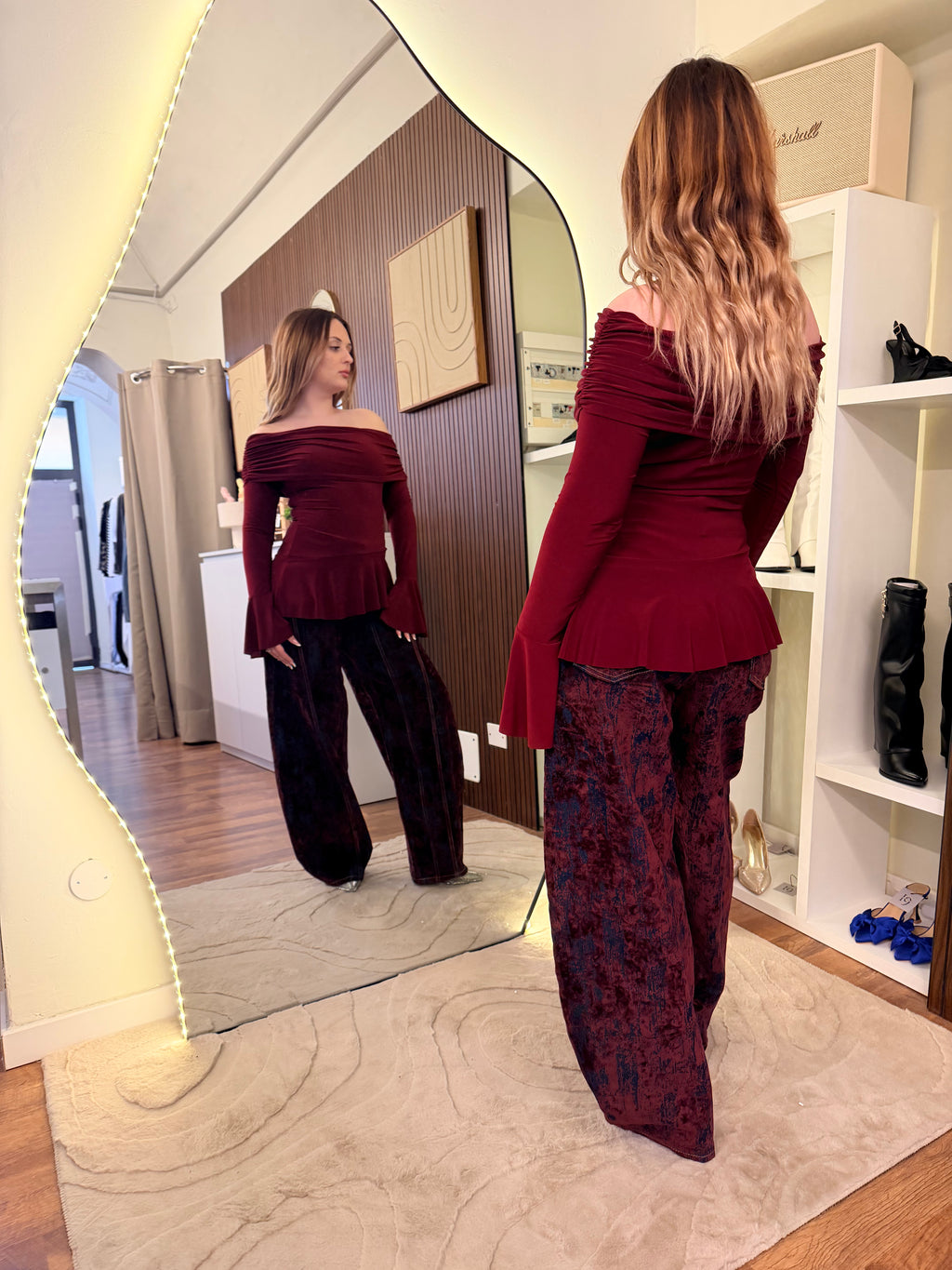 Maglia Eva bordeaux