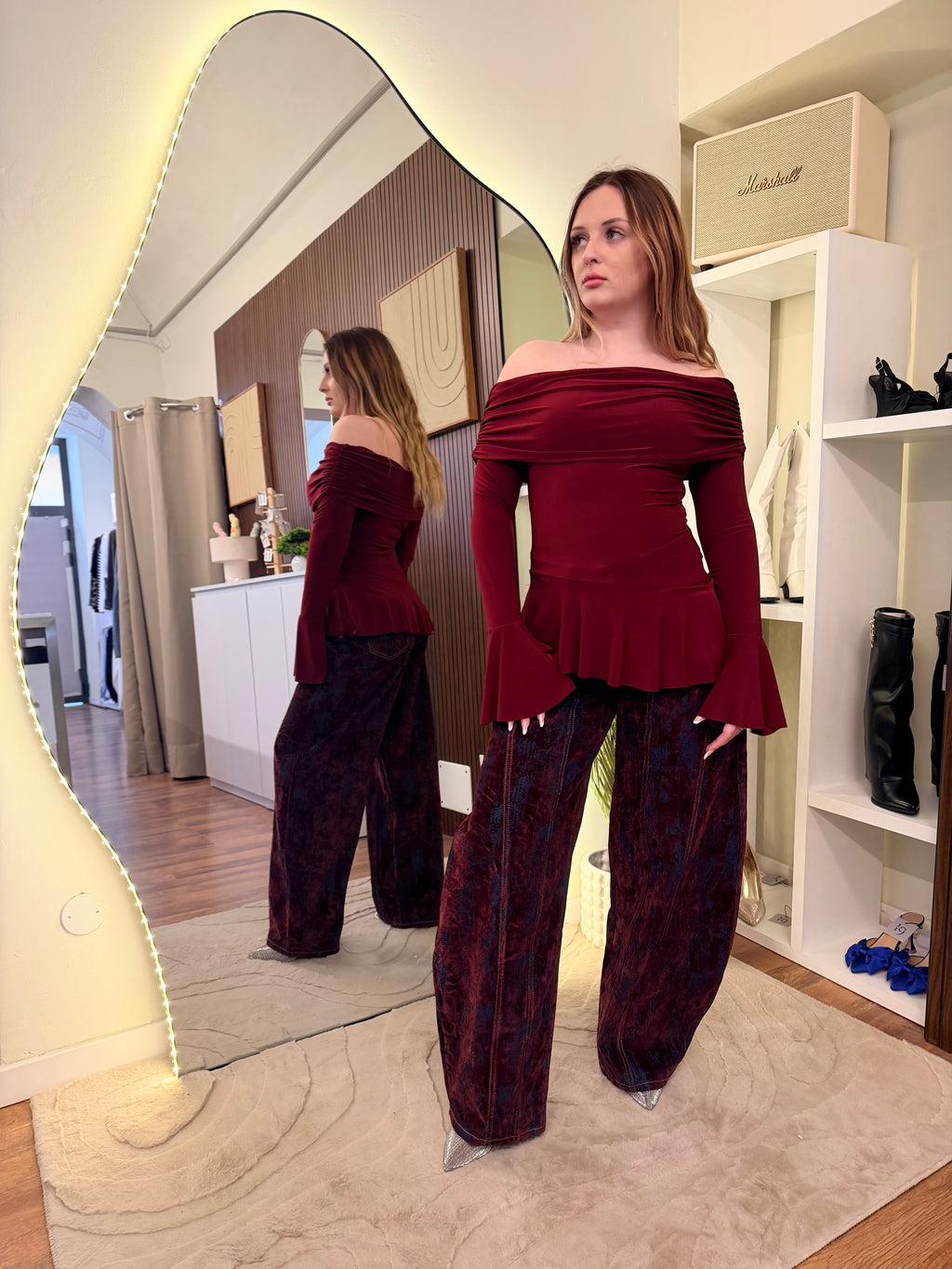 Maglia Eva bordeaux
