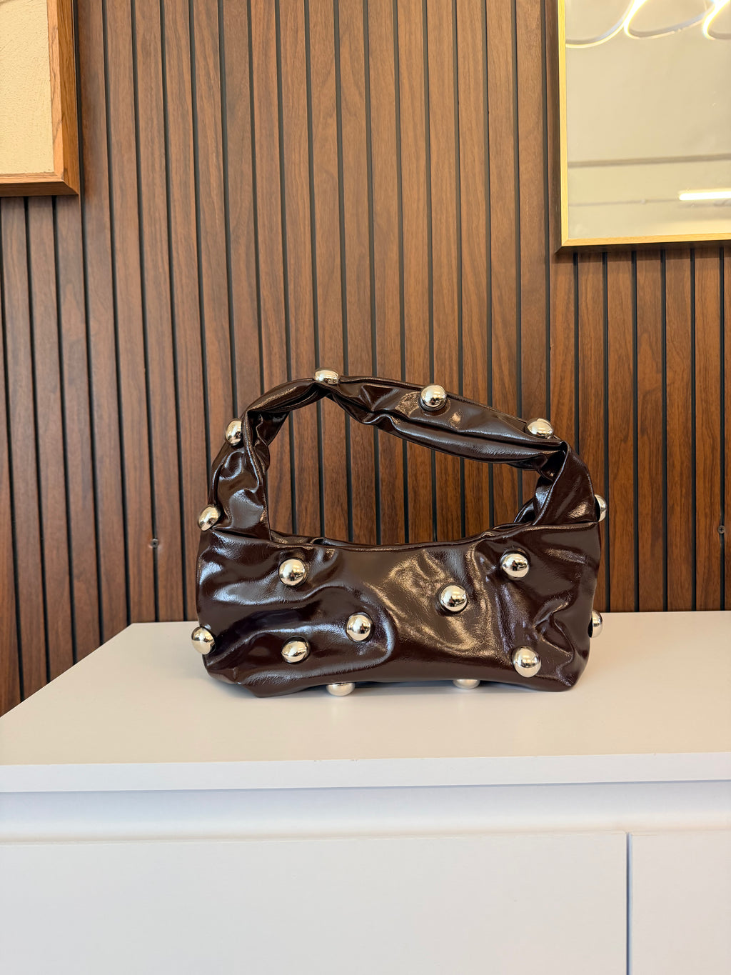 Borsa pois bordeaux
