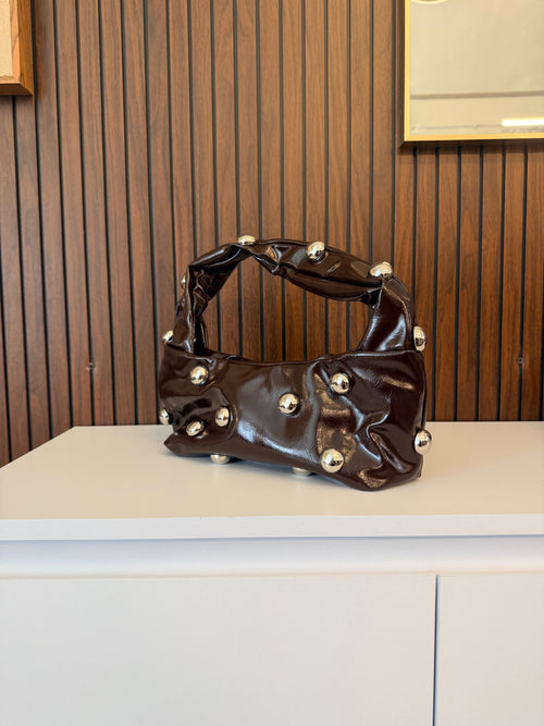 Borsa pois bordeaux