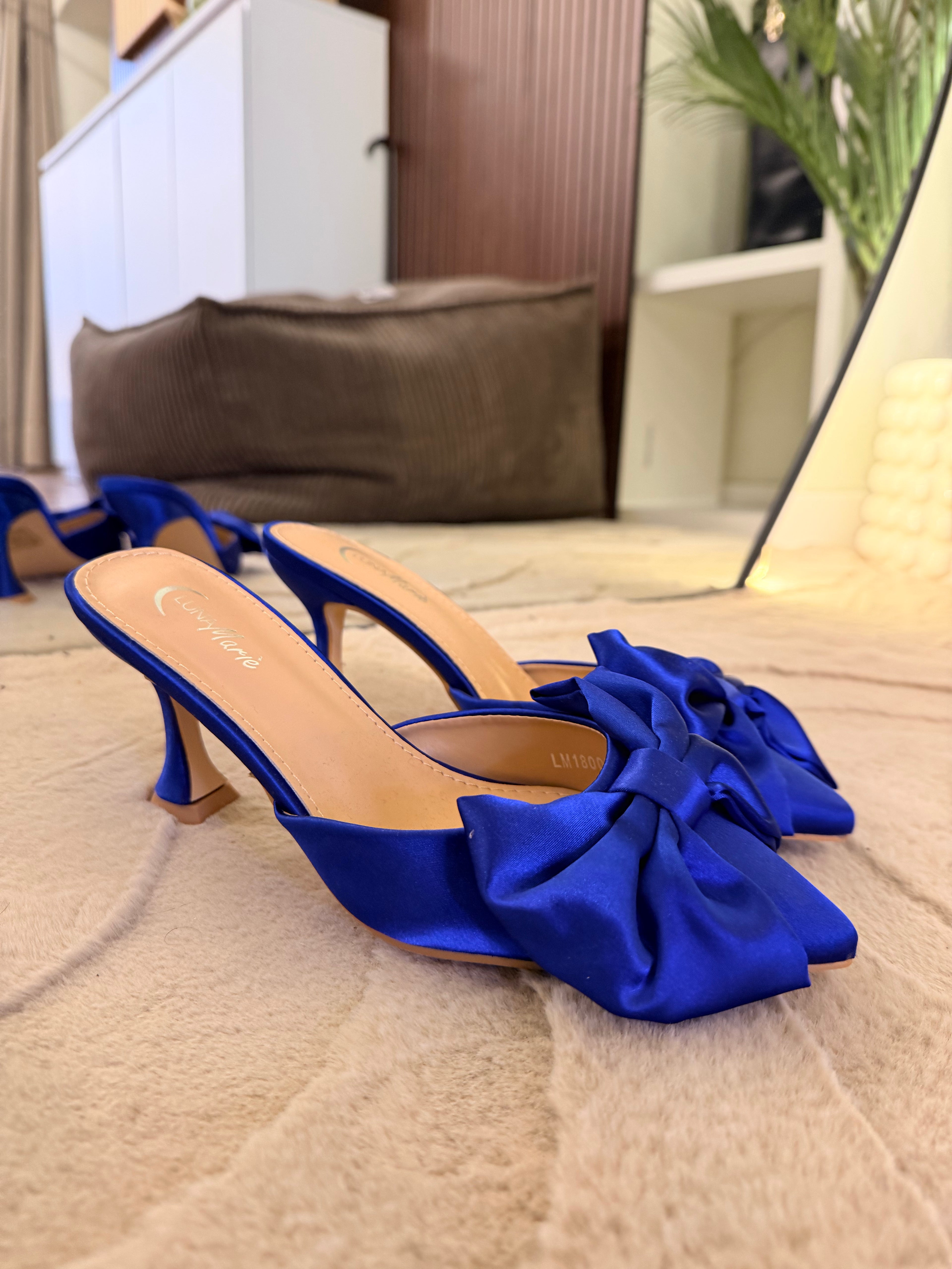 Tacchi fiocco blu